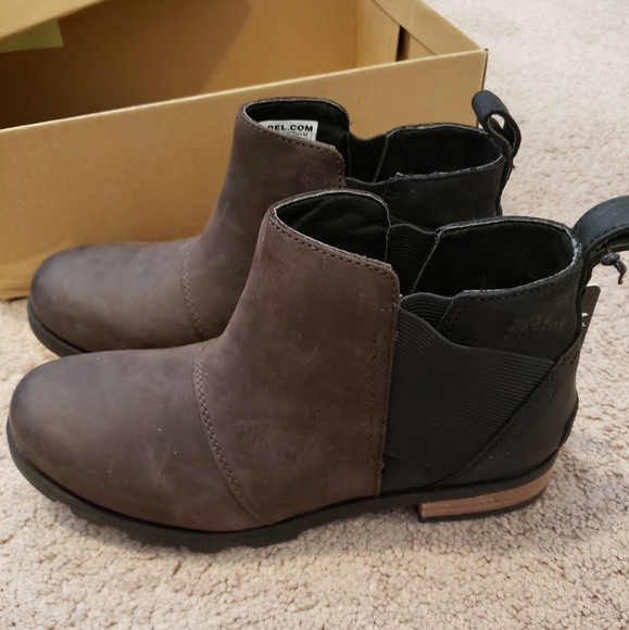 Sorel Emilie Chelsea Blackened Brown - Picture 3 of 5